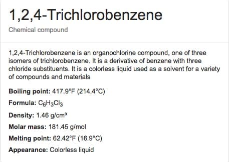 Trichlorobenzene molecule