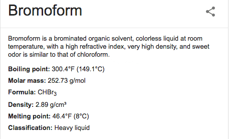 Bromoform molecule