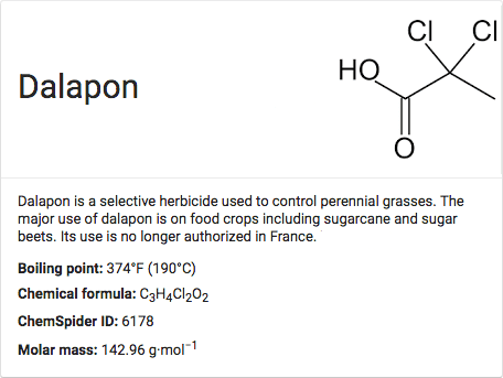 Dalapon molecule
