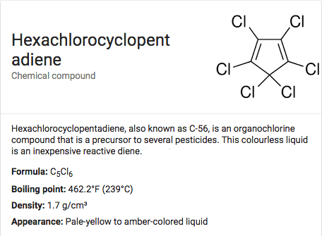 Hexachlorocyclopentadiene Moledules