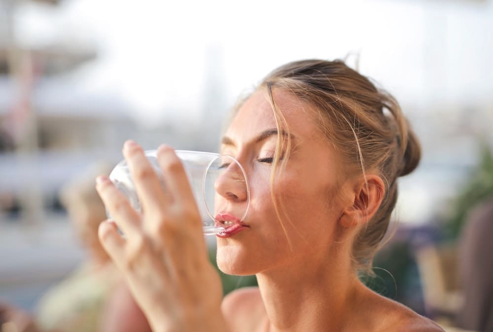 Lady Drinking Water